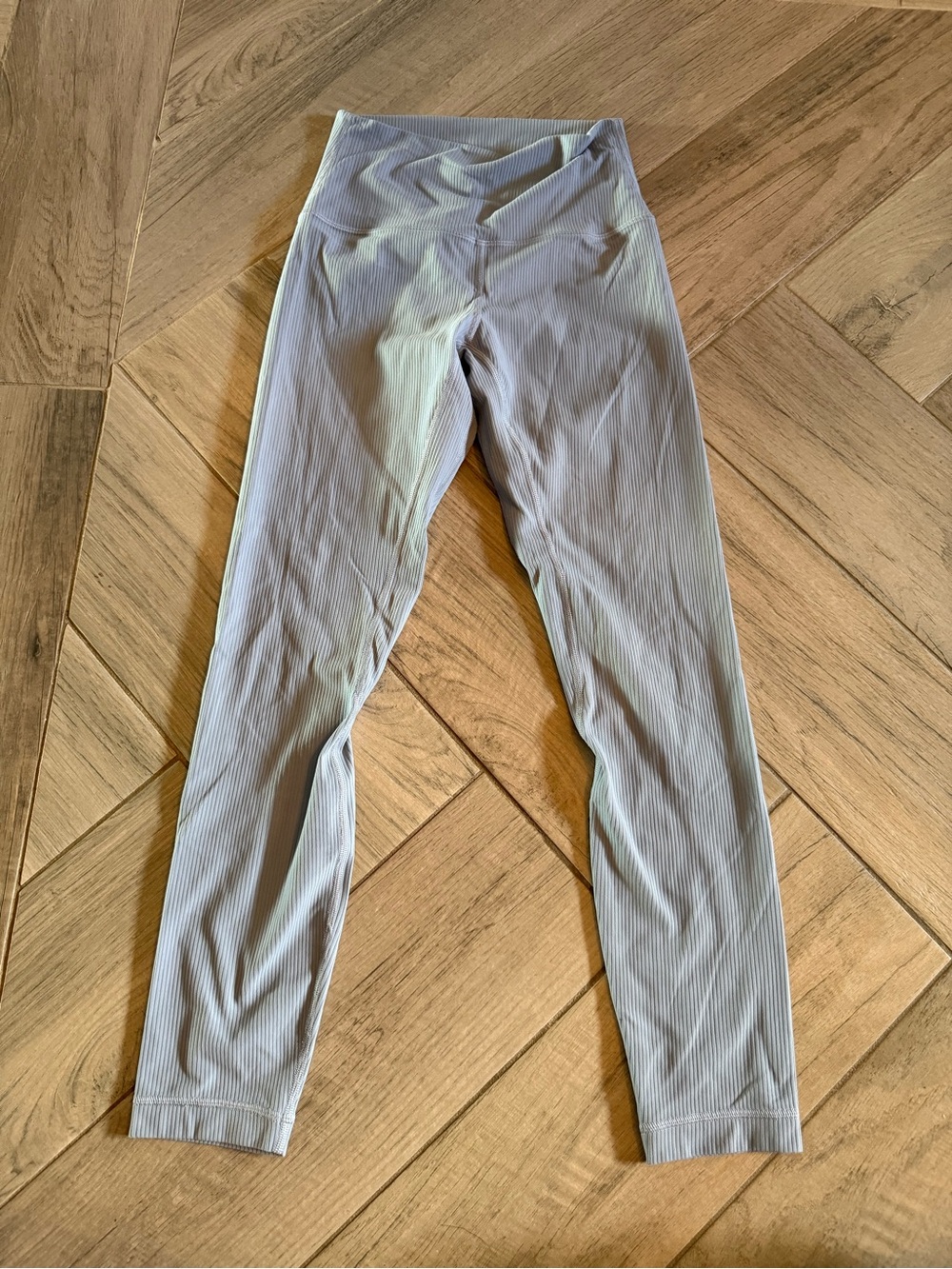 Lululemon Align Ribbed Leggings 23” Crop - Light Blue Gray